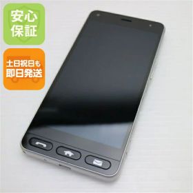 【中古】 美品 Y!mobile 705KC かんたんスマホ シルバー スマホ 本体 白ロム 中古 土日祝発送OK