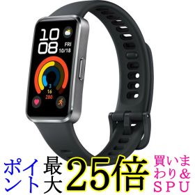 HUAWEI Band 10 Aluminum Edition アルミニウムケース スマートウォッチ 快適なけ心地 ブラック
