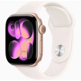 【新品】Apple Watch Series 11 (GPSモデル) 42mm ローズゴールド S/M [MEU04J/A]