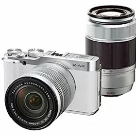 【中古】FUJIFILM ミラーレス一眼 X-A2 ダブルズームレンズキット ホワイト X-A2WH1650II/50230II