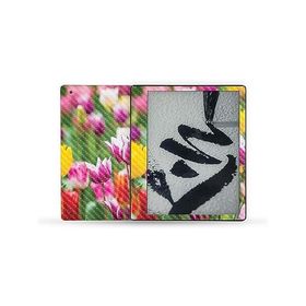 MightySkins Carbon Fiber Skin Compatible with Kindle Scribe (2022) Full Wrap - Field of Tulips | Textured Carbon Fiber Finish | Easy to Ap_並行輸入