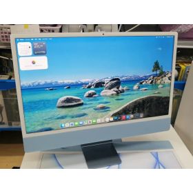 【中古】Apple iMac 24インチ 4.5K Retinaディスプレイ M1(CPU:8C/GPU:7C) 8GB/256GB ブルー MJV93J/A (M1・2021)【広島本通】保証期間1ヶ月【ランクA】