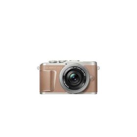 OLYMPUS ミラーレス一眼カメラ PEN E-PL10 14-42mm EZレンズキット ブラウン(中古品)