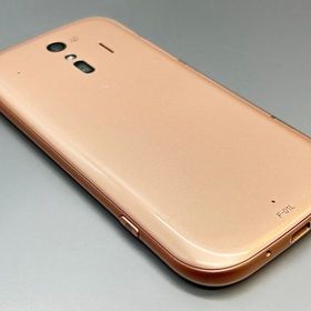 ★良品中古★F-01L らくらくスマートフォン me ゴールド D704897-