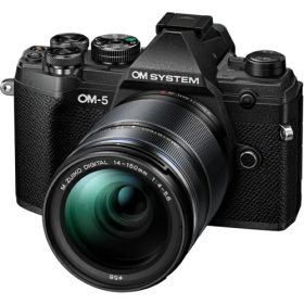 OM SYSTEM 【アウトレットメーカー保証付】OM-5 14-150mm II レンズキット ブラック デジタルカメラ OM5L14150KB
