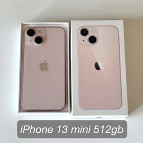 アイフォーン(iPhone)のiPhone 13 mini 512gb ピンク本体 simフリー(スマートフォン本体)