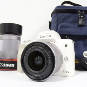 キャノン Canon EOS kiss M ホワイト ダブルズームレンズ