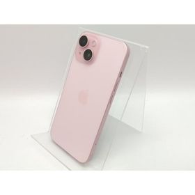 【中古】Apple au 【SIMフリー】 iPhone 15 128GB ピンク MTMJ3J/A【高崎モントレー】保証期間１ヶ月【ランクB】