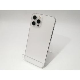 【中古】Apple au 【SIMロック解除済み】 iPhone 12 Pro Max 128GB シルバー MGCV3J/A【秋葉3号】保証期間１週間【ランクC】