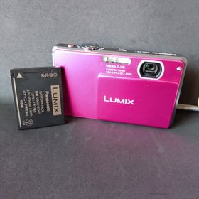 パナソニック(Panasonic)の美品 Panasonic LUMIX コンデジ ピンク DMC-FP1 動作品(コンパクトデジタルカメラ)