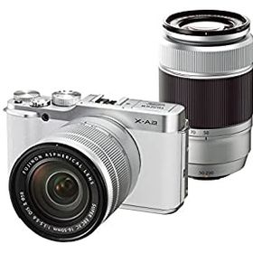 【中古】(非常に良い)FUJIFILM ミラーレス一眼 X-A2 ダブルズームレンズキット ホワイト X-A2WH1650II/50230II