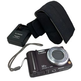 186000 Panasonic パナソニック LUMIX DMC-TZ7 ブラック 充電器付き ケース付き