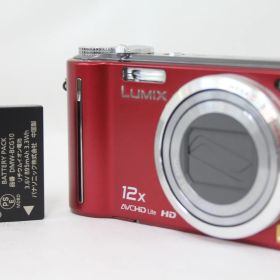 【返品保証】 パナソニック Panasonic LUMIX DMC-TZ7 レッド 12x バッテリー付き コンパクトデジタルカメラ M4309
