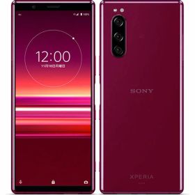 【中古】【安心保証】 Xperia 5 SOV41[64GB] au レッド