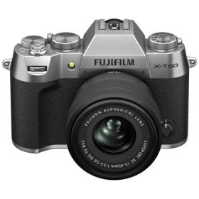 富士フイルム FUJIFILM X-T50S シルバー XC15-45mmF3.5-5.6 OIS PZレンズキット ミラーレス一眼カメラ 日英2か国語モデル X-T50LK1545SJP