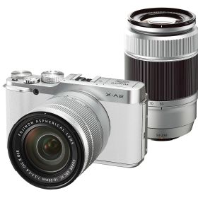 【中古】【非常に良い】FUJIFILM デジタルカメラミラーレス一眼 X-A2Wズームレンズキット ホワイト X-A2WH1650II/50230II