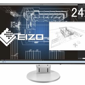 【中古】【非常に良い】EIZO FlexScan 24.1インチ ディスプレイ モニター (WUXGA/IPSパネル/ノングレア/ホワイト/5 無輝点保証) EV2456-RWT