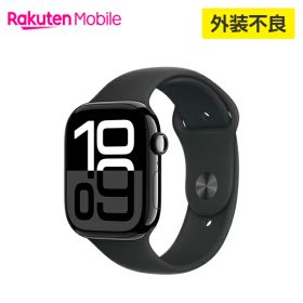 【訳あり品（外装不良）】【条件達成で3300ポイント】 Apple Watch Series 10 ジェットブラックアルミニウムケースとブラックスポーツバンド ケースサイズ：42mm/46mm GPS＋Cellularモデル 国内正規品 認定販売店 純正 Apple アップル