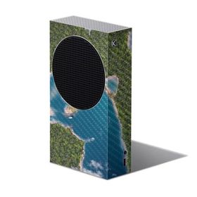 Carbon Fiber Gaming Skin Compatible with Xbox Series S - Arial Beach - Premium 3M Vinyl Protective Wrap Decal Cover - Easy to Apply | Crafted in The U