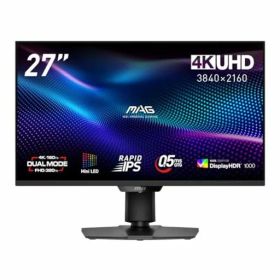 MSIデュアルモードゲーミングモニターMAG274UPDFE16M27インチ/4KUHD/RAPIDIPSパネル(MiniLED)/160Hz/0.5ms(GTG)/HDMI