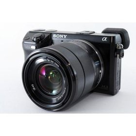 SONY α NEX-7 レンズキット ブラック 美品 SDカード付 フード付 動作確認済み 1ヶ月保証付 小型軽量 ミラーレス