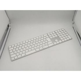 【中古】Apple Magic Keyboard（2017/テンキー付き/A1843） - 日本語（JIS） シルバー MQ052J/A【大阪本店】保証期間１週間