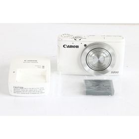 Canon デジタルカメラ PowerShot S200(ホワイト) F値2.0 広角24mm 光学5倍ズーム PSS200(WH) 【中古品】