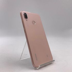 【全額返金保証】【最速発送】Huawei P 20 lite 64GB サクラピンク au HWV32 白ロム 美品 動作確認済