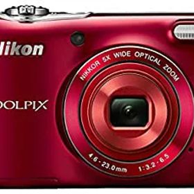 【中古】Nikon COOLPIX L30 20.1MPデジタルカメラ 5倍ズームNIKKORレンズと720p HDビデオ(レッド) (メーカー生産終了)