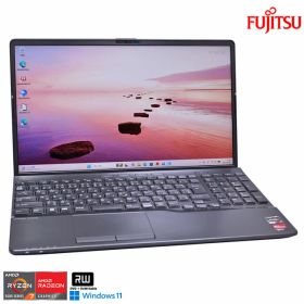 Ryzen 7 5700U with Radeon 富士通 LIFEBOOK AH50/G2 m.2SSD512G メモリ8G Wi-Fi6 Webカメラ マルチ フルHD 光沢液晶 Windows11【中古】