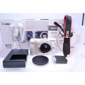 キヤノン(Canon)の【極美品】Canon EOS M3 ボディ (ホワイト) ミラーレス一眼カメラ(ミラーレス一眼)