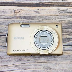 【動作品】Nikon COOLPIX S3300 ゴールド コンパクトデジカメ