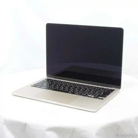 【中古】Apple(アップル) MacBook Air 13.6-inch Mid-2022 MLY13J／A Apple M2 8コアCPU_8コアGPU 8GB SSD256GB スターライト 〔26.3 Tahoe〕 【368-ud】
