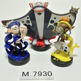 M7930 ●中古 即決●amiibo すりみ連合セット [ フウカ ／ ウツホ ／ マンタロー ] アミーボ スプラトゥーン ●Splatoon Series