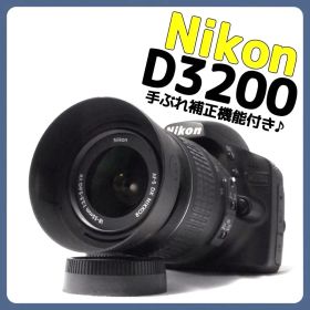 手ぶれ補正機能付き✨ニコン Nikon D3200✨一眼レフカメラ✨簡単操作✨