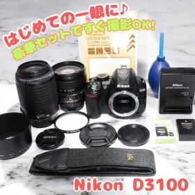 【Nikon D3100】入学式・春の思い出に✨Wレンズセット✨すぐ撮影OK