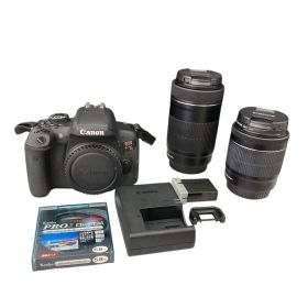 186000 動作確認済み Canon キャノン 現状品 デジタル一眼レフカメラ EOS Kiss X8i レンズ 18-55mm 55-250mm プロテクター まとめ DS126571