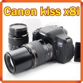 ✨ Canon EOS kiss x8i 一眼レフ スマホ転送 ダブルレンズ