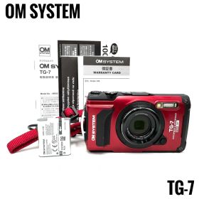 極美品 OM SYSTEM オリンパス Tough TG-7 レッド
