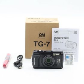 OM SYSTEM Tough TG-7 ブラック｜防水・耐衝撃 タフコンパクトデジタルカメラ｜水中／アウトドア撮影対応 高画質モデル【中古】