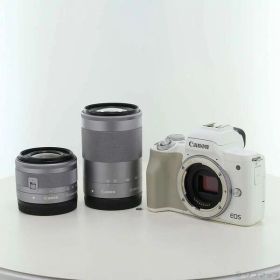 【中古】Canon(キヤノン) EOS Kiss M2 ダブルズームキット ホワイト 【251-ud】