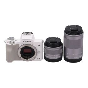 Canon キヤノン /ミラーレス一眼 ダブルズームキット/EOS Kiss M2 ダブルズームキット/201052000599/Bランク/22【中古】