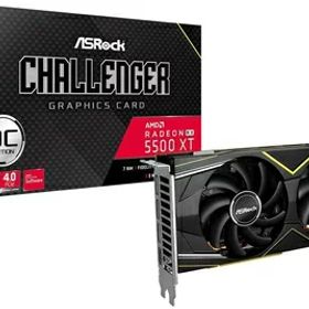 【中古】 ASRock AMD Radeon RX5500XT 搭載 グラフィックボード GDDR6 4GB CHALLENGERシリーズ RX5500XT Challenger D 4G OC
