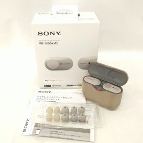 【中古／動作確認済み】ソニー SONY 完全ワイヤレスイヤホン Bluetooth/ノイズキャンセリング対応 ハイレゾ相当 DSEE HX搭載 プラチナシルバー WF-1000XM3 S