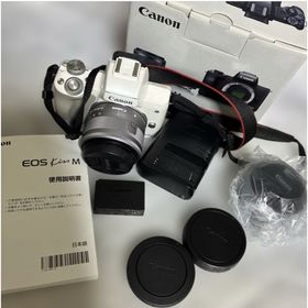 キヤノン(Canon)のCanon EOS Kiss M ミラーレス一眼 セット ホワイト(ミラーレス一眼)