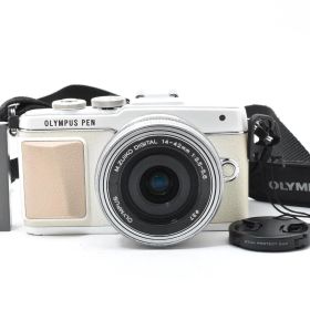 ■ 美品 ■ オリンパス OLYMPUS PEN Lite E-PL7 ホワイト ＋ OLYMPUS M.ZUIKO DIGITAL 14-42mm 1:3.5-5.6 《動作確認済み》 #A1118