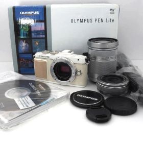 OLYMPUS PEN Lite E-PL7 ホワイト ダブルレンズセット *ZE3