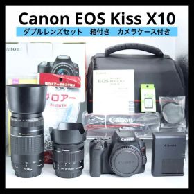 【Canon EOS Kiss X10 ダブルレンズセット】 Wi-Fi搭載