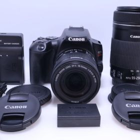 【極美品】Canon EOS Kiss X10 ダブルズームキット ブラック デジタル一眼レフカメラ