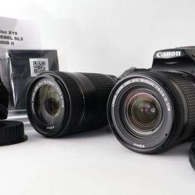Canon デジタル一眼レフカメラ EOS Kiss X10 ダブルズームキット ブラック EOSKISSX10BK-WKIT